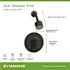 Symmons Dia Single Handle Wall-Mounted Shower Trim Kit with Volume Control in Matte Black - 1.5 GPM (Valve not Included)