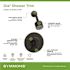 Symmons Dia Single Handle Wall-Mounted Shower Trim Kit with Volume Control in Matte Black - 1.5 GPM (Valve not Included)