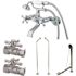Kingston Brass Combo Set 3-Handle Claw Foot Tub Faucet with Hand Shower in Chrome