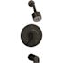 Symmons Dia Single-Handle Wall-Mounted Tub and Shower Trim Kit in Matte Black - 1.5 GPM (Valve not Included)