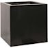 Vasesource Carlo 8 in. x 8 in. x 28 in. Matte Black Fiberglass Rectangular Planter