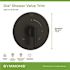 Symmons Dia Shower Valve Trim in Matte Black (Valve not Included)