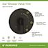 Symmons Dia Shower Valve Trim in Matte Black (Valve not Included)