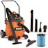 RIDGID 16 Gallon 6.5 Peak HP NXT Shop Vacuum Wet Dry Vac with Cart, Fine Dust Filter, Locking Hose and Accessory Attachments