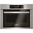 Bosch 500 Series 24 in. 1.6 cu. ft. Built-in Convection Speed Microwave in Stainless Steel with SpeedChef Cooking