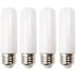 20-Watt Equivalent T10 LED Bulb Halogen Replacement Light Bulb, E26 Medium Base, Dimmable. Soft White (4-Pack)