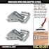SNAP-LOC 2 in. Zinc-Plated Hook Ring Adapter with Triangle Opening to Connect E-Track To Rope and Cable (2-Pack)