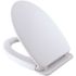 TOTO SoftClose Elongated Closed Front Toilet Seat in Cotton White