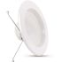 5/6 in. Integrated LED White Retrofit Recessed Light Trim Kit Dimmable CEC Title 24 Downlight Soft White 2700K (6-Pack)