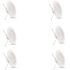 5 in. /6 in. Integrated LED White Retrofit Recessed Light Trim Kit Dimmable CEC Downlight Daylight 5000K (6-Pack)