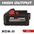 Milwaukee M18 18-Volt Lithium-Ion High Output 6.0Ah Battery Pack (2-Pack)