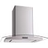 Winflo 30 in. Convertible Island Mount Range Hood in Stainless Steel and Glass with Mesh Filter and Stainless Steel Panel