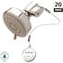ShowerStart 3-Spray Pattern with 1.5 GPM 3.25 in. Massage Fixed Shower Head with Hot Water Saving TSV in Chrome 20-Pack