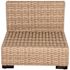 Hampton Bay Commercial Natural Wicker Armless Middle Outdoor Sectional Chair