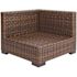Hampton Bay Commercial Dark Brown Wicker Left Arm, Right Arm or Corner Outdoor Sectional Chair