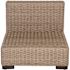 Hampton Bay Commercial Gray Wicker Armless Middle Outdoor Sectional Chair