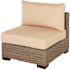 Hampton Bay Commercial Gray Wicker Armless Middle Outdoor Sectional Chair