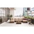 Hampton Bay Commercial Dark Brown Wicker Armless Middle Outdoor Sectional Chair
