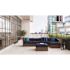Hampton Bay Commercial Dark Brown Wicker Armless Middle Outdoor Sectional Chair
