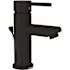 Symmons Modern Single Hole Single-Handle Bathroom Faucet with Drain Assembly in Matte Black