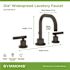 Symmons Modern 8 in. Widespread 2-Handle Bathroom Faucet with Drain Assembly in Matte Black