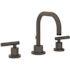 Symmons Modern 8 in. Widespread 2-Handle Bathroom Faucet with Drain Assembly in Matte Black