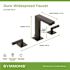 Symmons Duro 8 in. Widespread 2-Handle Bathroom Faucet with Pop-Up Drain Assembly in Matte Black