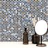 MSI Azul Penny Round 12 in. x 13 in. x 0.24 in. GlossyÂ PorcelainÂ Mesh-Mounted Mosaic Floor and Wall Tile(14.36 sq. ft./Case