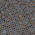 MSI Azul Penny Round 12 in. x 13 in. x 0.24 in. GlossyÂ PorcelainÂ Mesh-Mounted Mosaic Floor and Wall Tile(14.36 sq. ft./Case