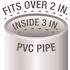 Oatey Round Gray PVC Shower Drain with 4-3/16 in. Round Screw-In Chrome Drain Cover