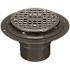 Oatey Round Gray PVC Shower Drain with 4-3/16 in. Round Screw-In Chrome Drain Cover
