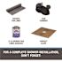 Oatey 3 in. Round Black PVC Shower Drain with 4-3/16 in. Square Stainless Steel Drain Cover