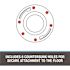 Oatey 3 in. PVC Open Offset Toilet Flange with Stainless Steel Ring