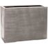 Vasesource Carlo 8 in. x 31.5 in. Shiny White Fiberstone Large Rectangle Planter/Pot