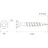 DECKMATE 1-5/8 in. Tan Exterior Self-Starting Star Flat-Head Wood Deck Screws #8 (5 lbs./735 pcs)