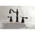 Kingston Brass Victorian 8 in. Widespread 2-Handle Bathroom Faucet in Matte Black