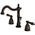 Kingston Brass Victorian 8 in. Widespread 2-Handle Bathroom Faucet in Matte Black
