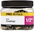 Apollo 1/2 in. Brass PEX-B Coupling Pro Pack (40-Pack)