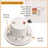 4 in. Adjustable CCT Retrofit Integrated LED Recessed Downlight Trim with Night Light 625LM Kitchen Lighting Dimmable