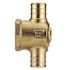 Apollo 3/4 in. Brass PEX-B Barb x PEX-B Barb x Female Pipe Thread Drop-Ear Tee