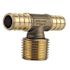 Apollo 1/2 in. Brass PEX-B Barb x 1/2 in. Male Pipe Thread Adapter Tee