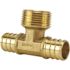 Apollo 3/4 in. Brass PEX-B Barb x 3/4 in. Male Pipe Thread Adapter Tee