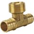 Apollo 3/4 in. Brass PEX-B Barb x 3/4 in. Male Pipe Thread Adapter Tee