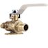 Apollo 3/4 in. Brass PEX-B Barb Ball Valve with Drain and Mounting Pad