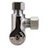 Apollo 1/2 in. Chrome-Plated Brass PEX-B Barb x 3/8 in. Compression Dual Outlet Quarter-Turn Angle Stop Valve