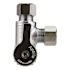 Apollo 1/2 in. Chrome-Plated Brass PEX-B Barb x 3/8 in. Compression Dual Outlet Quarter-Turn Angle Stop Valve