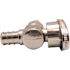 Apollo 1/2 in. Chrome-Plated Brass PEX-B Barb x 3/8 in. Compression Quarter-Turn Angle Stop Valve Pro Pack (6-Pack)