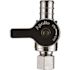 Apollo 1/2 in. Chrome-Plated Brass PEX-B Barb x 1/4 in. Compression Quarter-Turn Straight Stop Valve