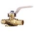 Apollo 1/2 in. Brass PEX-A Barb Ball Valve with Drain and Mounting Pad