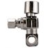 Apollo 1/2 in. Chrome-Plated Brass PEX-A Barb x 1/4 in. Compression Quarter-Turn Icemaker Tee Valve